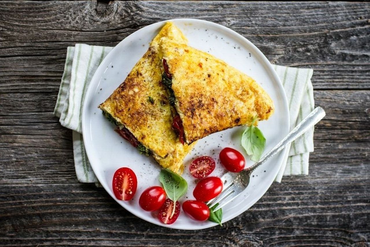 Feta Basil Omelette